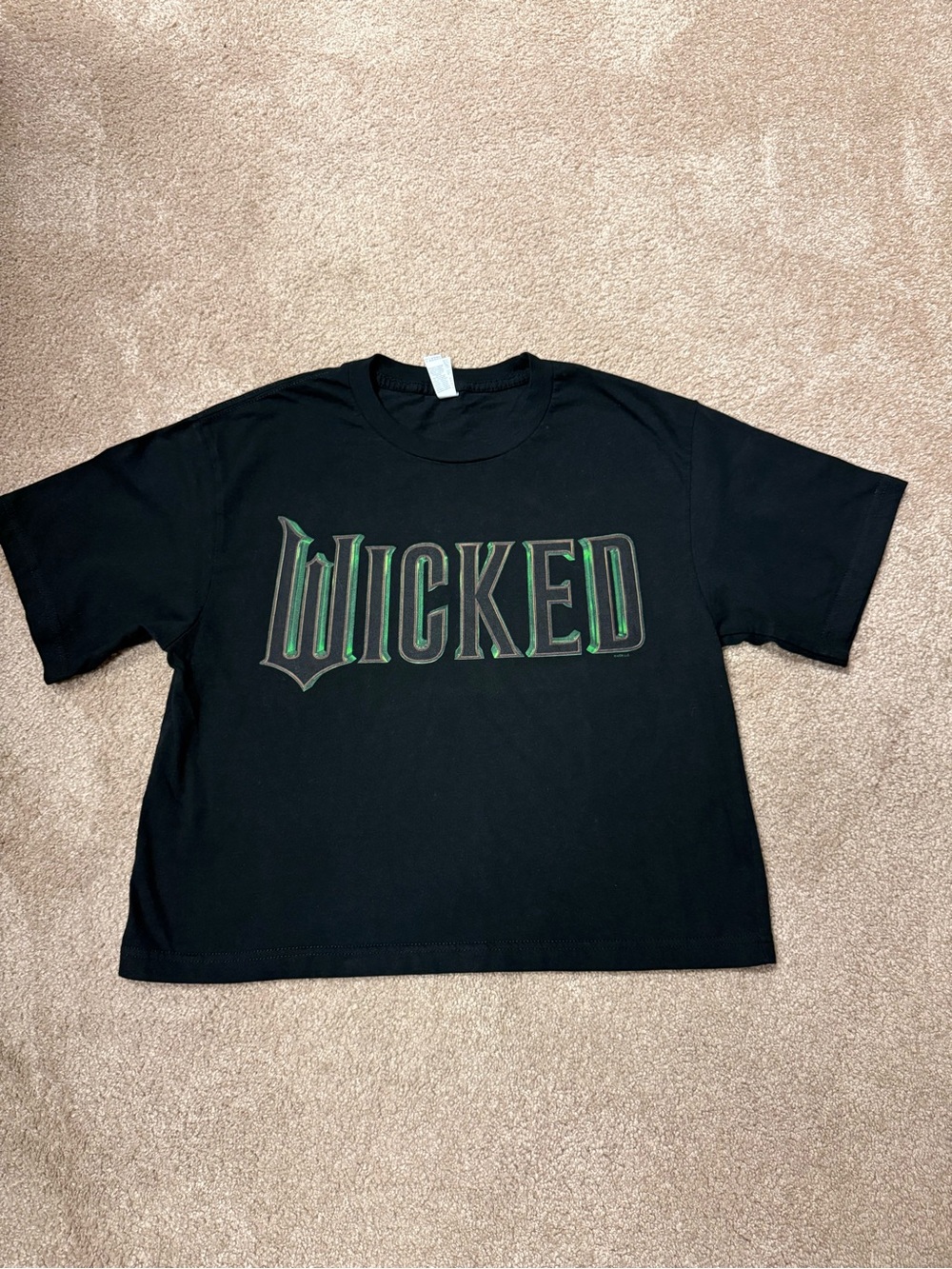 Black Cropped "Wicked' Tshirt